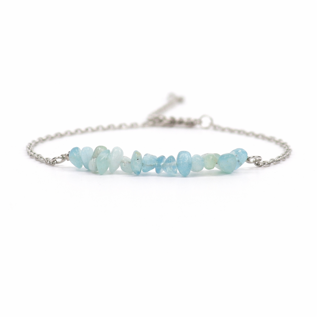 Bracelet aquamarine silver