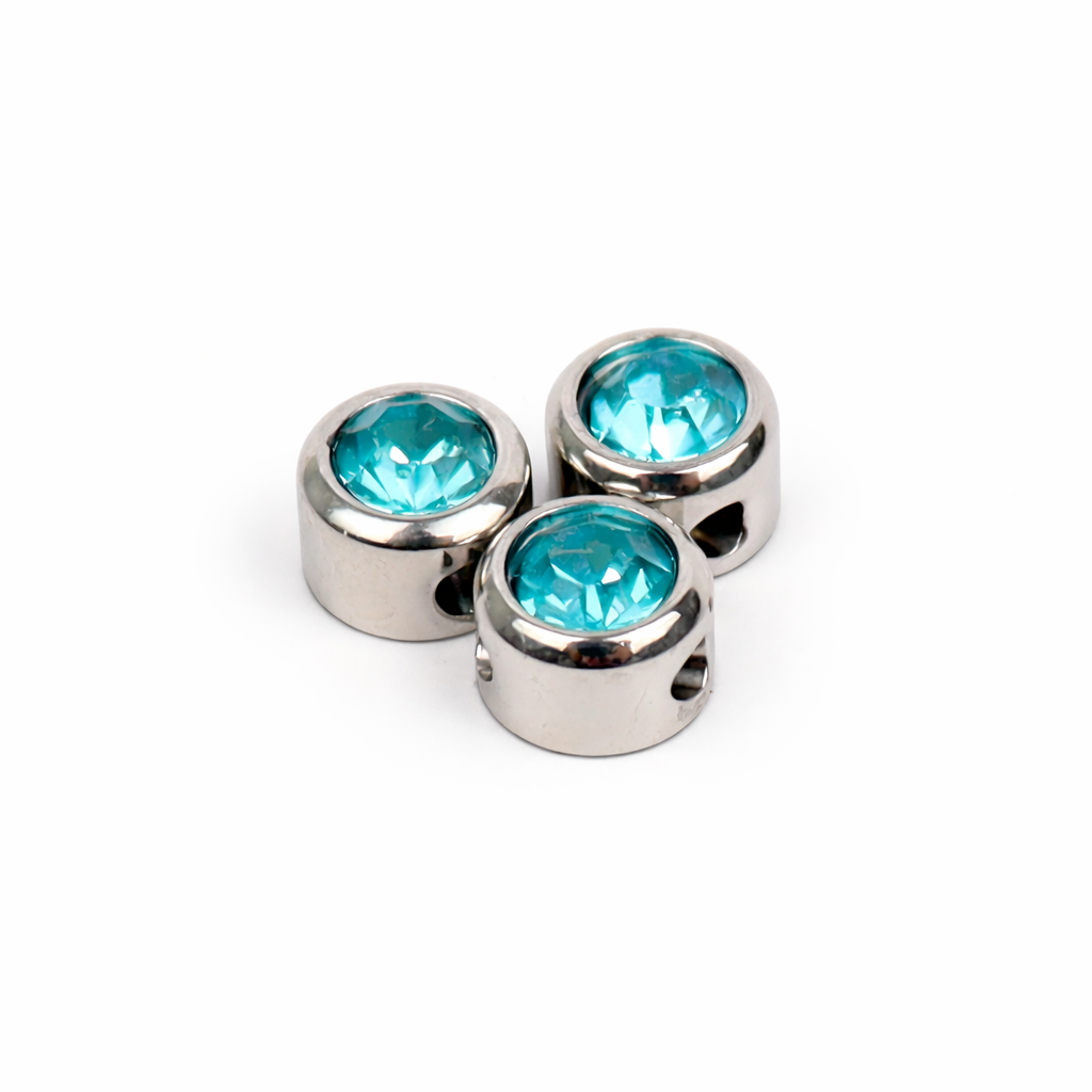 Extra birthstone charm silver
