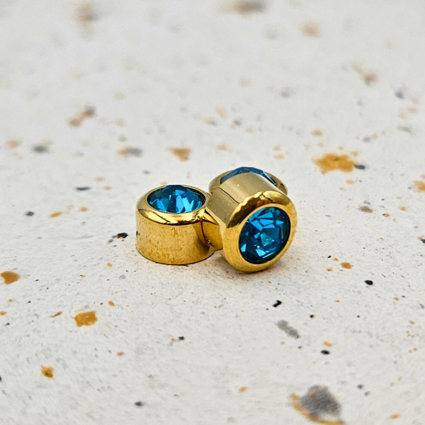 Extra geboortesteen bedel goud