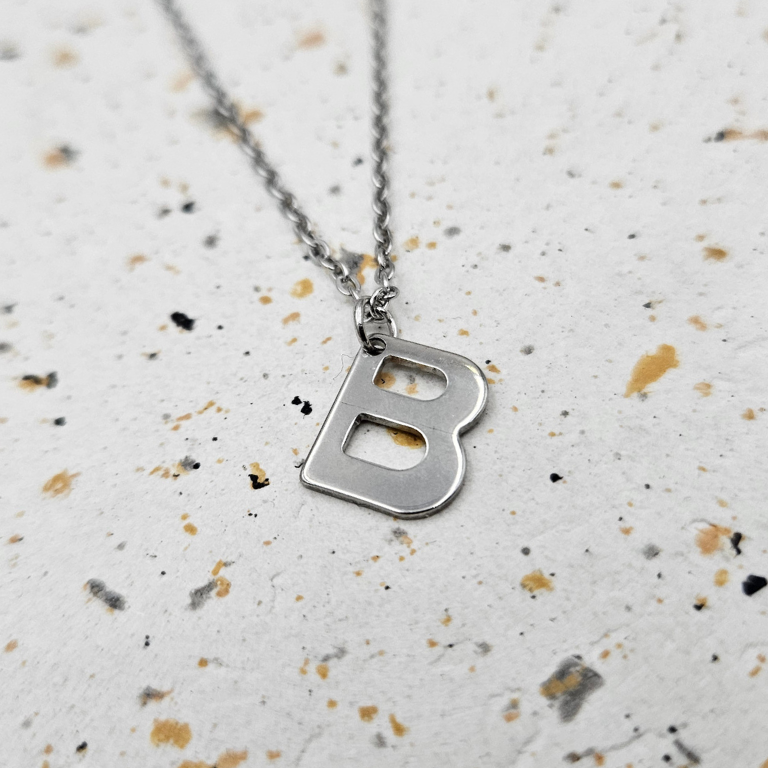 Ketting initiaal zilver