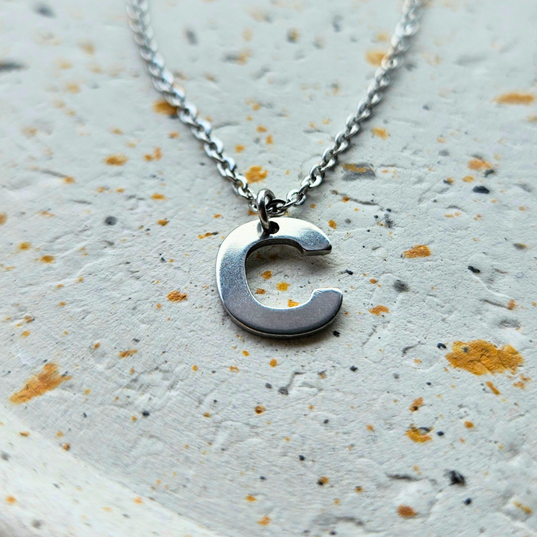 Ketting initiaal zilver