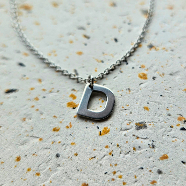 Ketting initiaal zilver