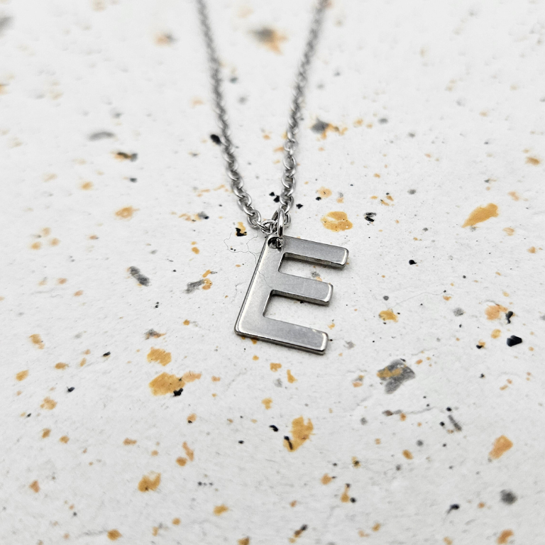 Ketting initiaal zilver