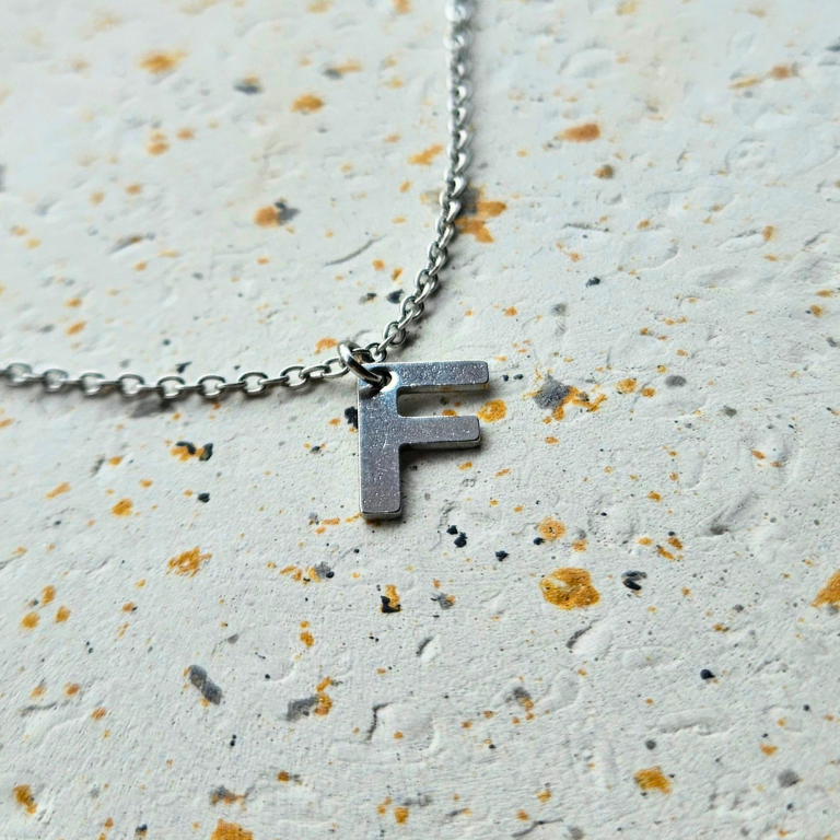 Ketting initiaal zilver