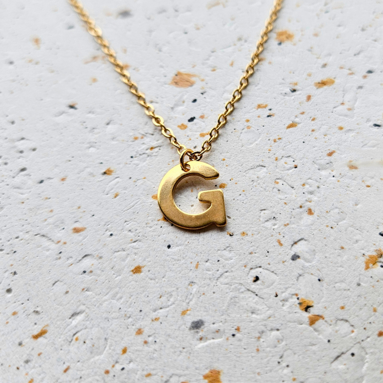 Ketting initiaal goud
