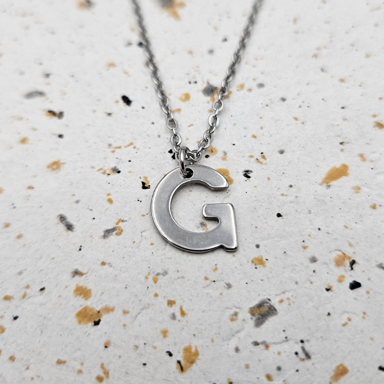 Ketting initiaal zilver