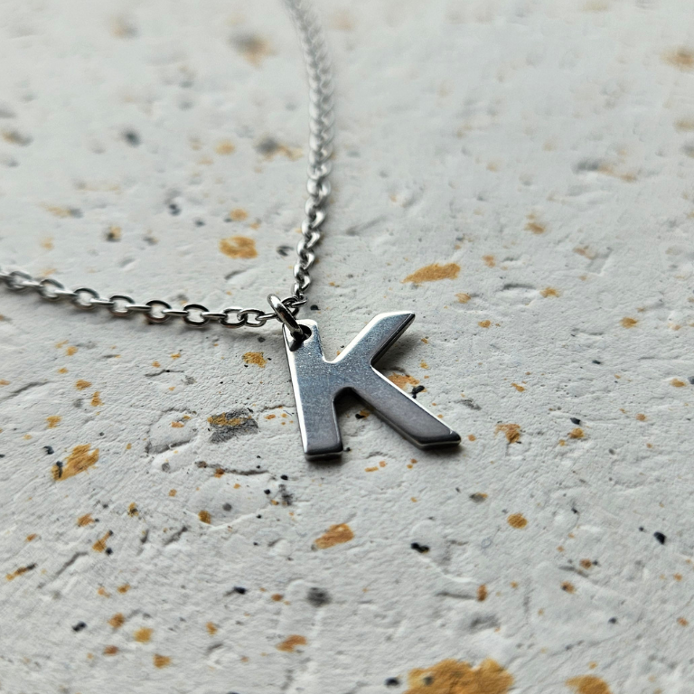 Ketting initiaal zilver