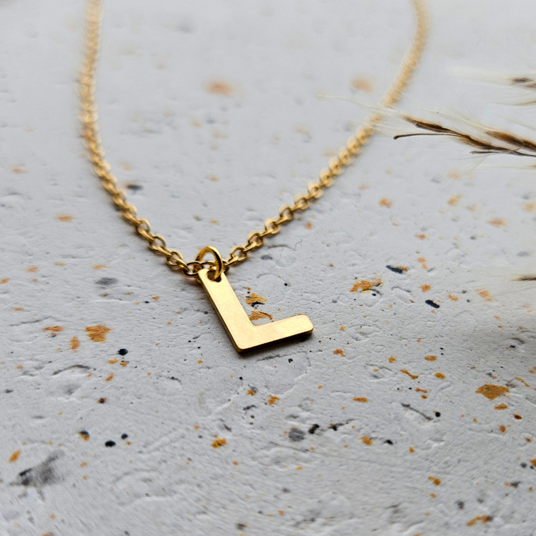 Ketting initiaal goud