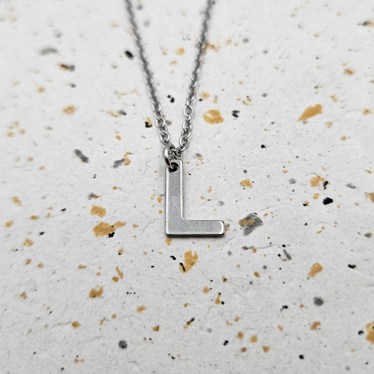 Ketting initiaal zilver