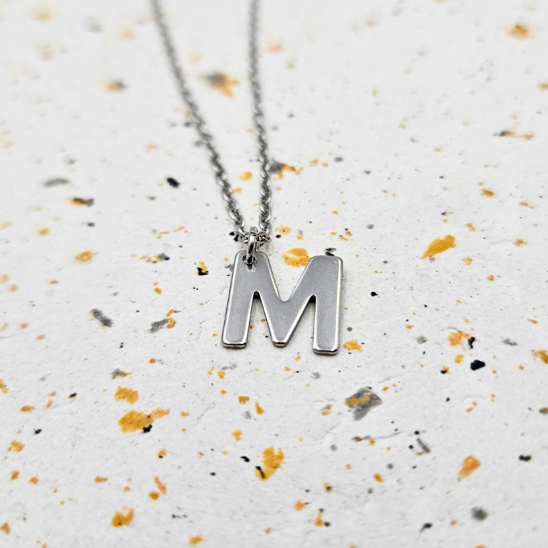 Ketting initiaal zilver
