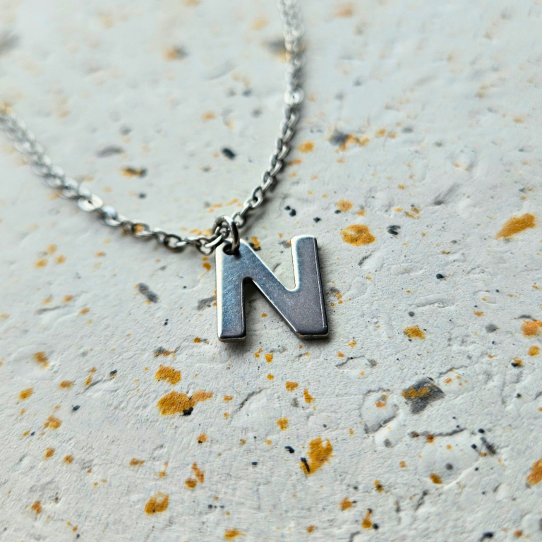 Ketting initiaal zilver