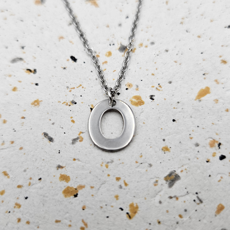 Ketting initiaal zilver
