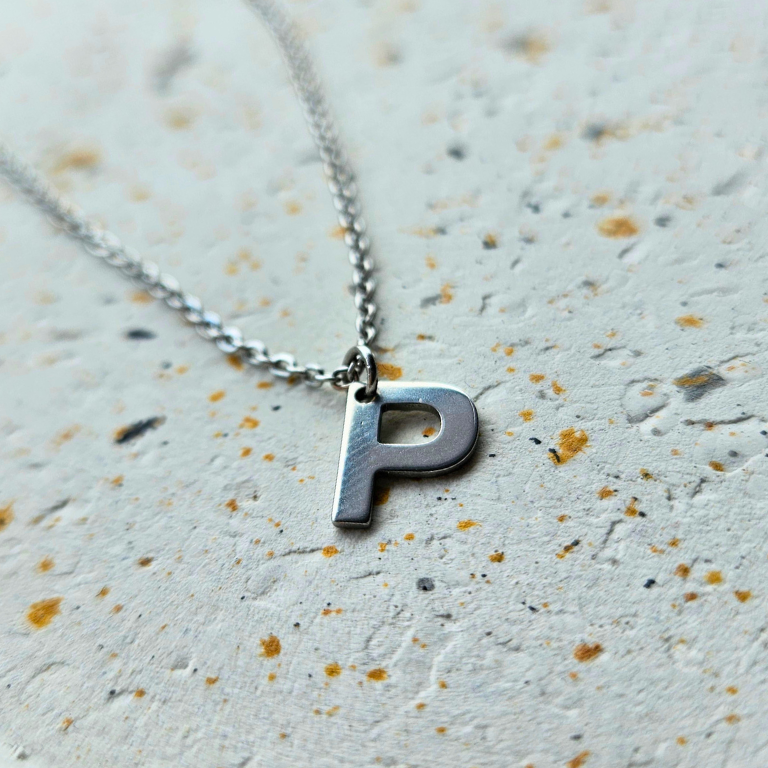 Ketting initiaal zilver
