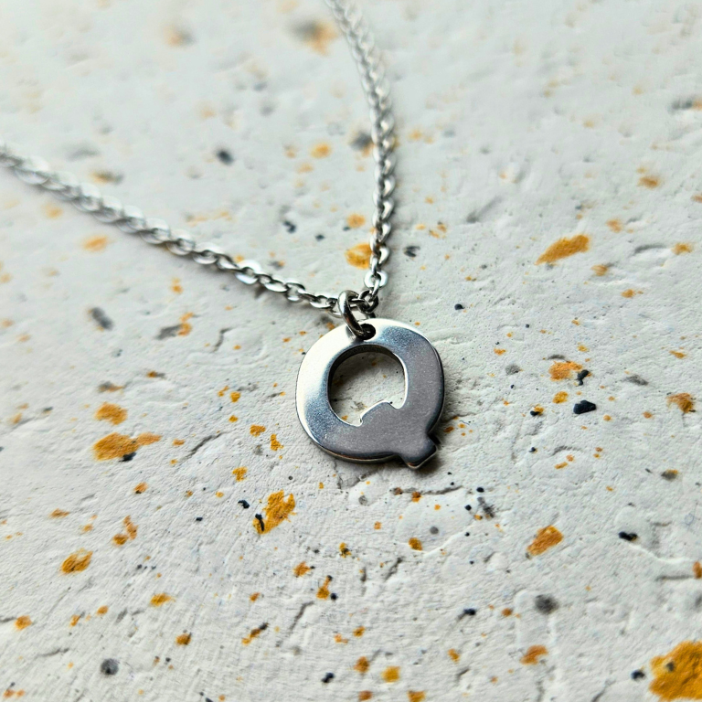 Ketting initiaal zilver
