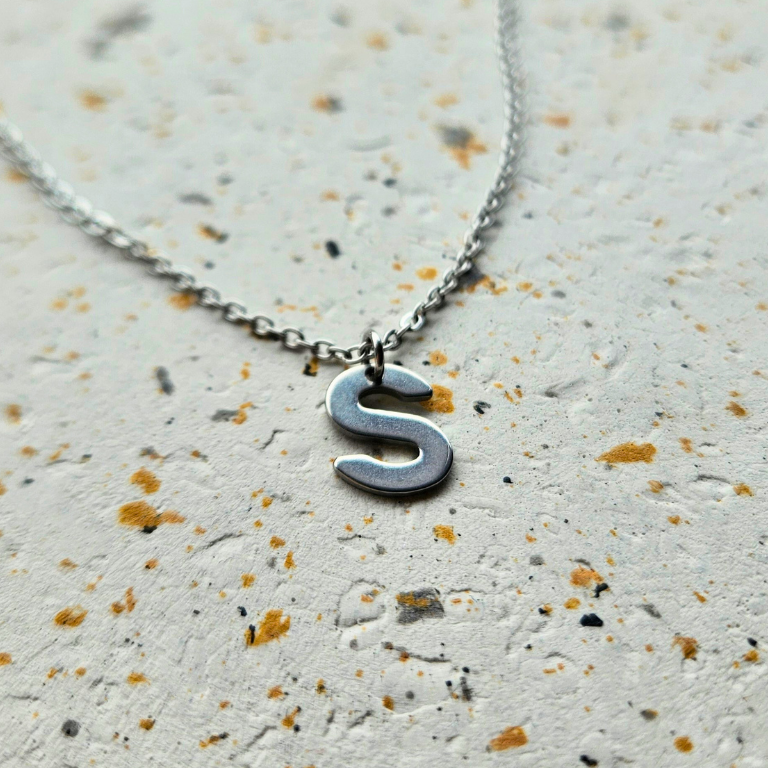 Ketting initiaal zilver