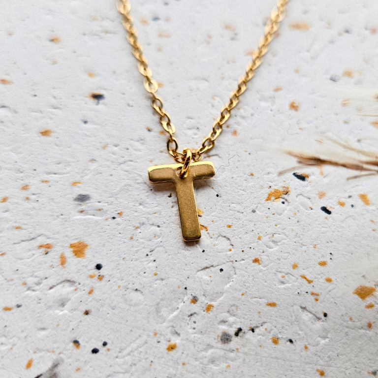 Ketting initiaal goud