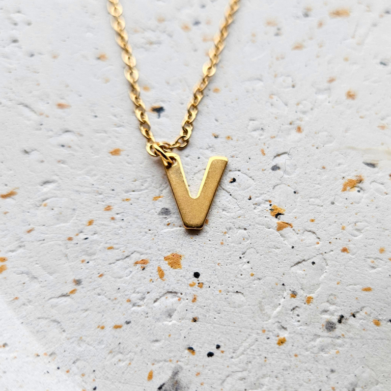 Ketting initiaal goud