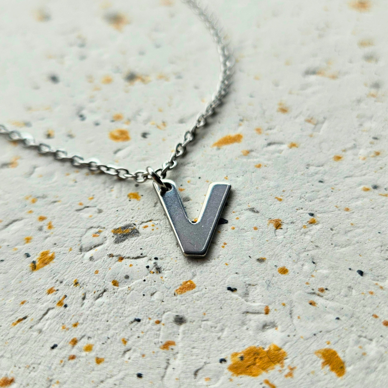 Ketting initiaal zilver