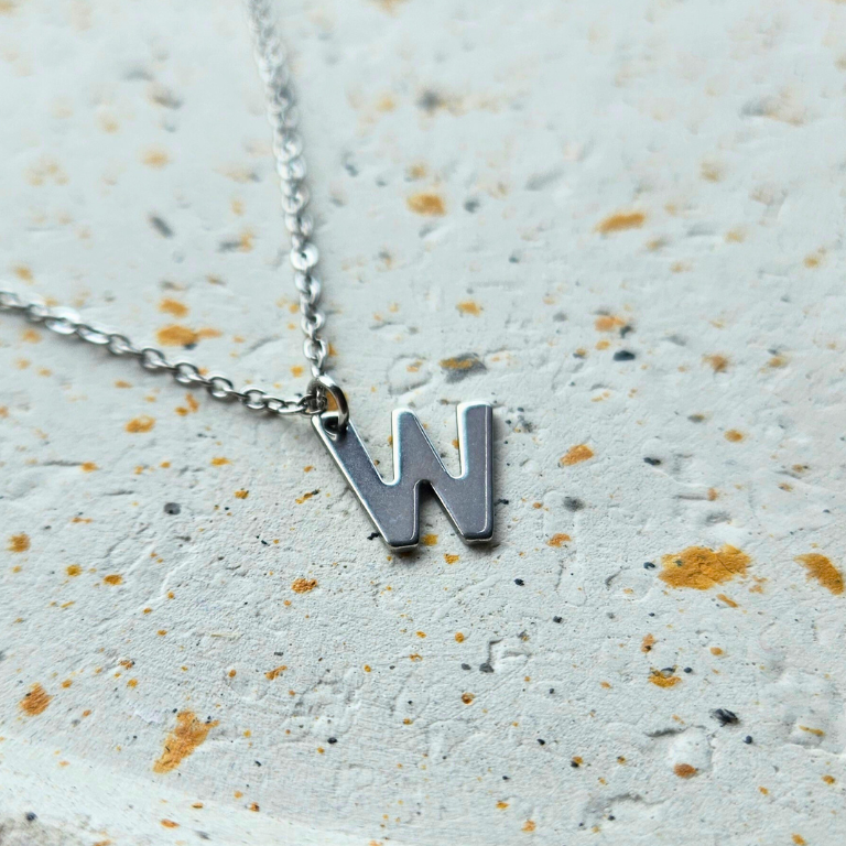 Ketting initiaal zilver
