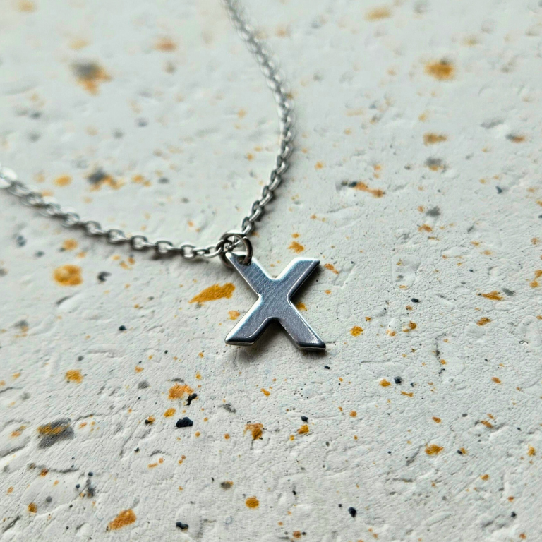 Ketting initiaal zilver