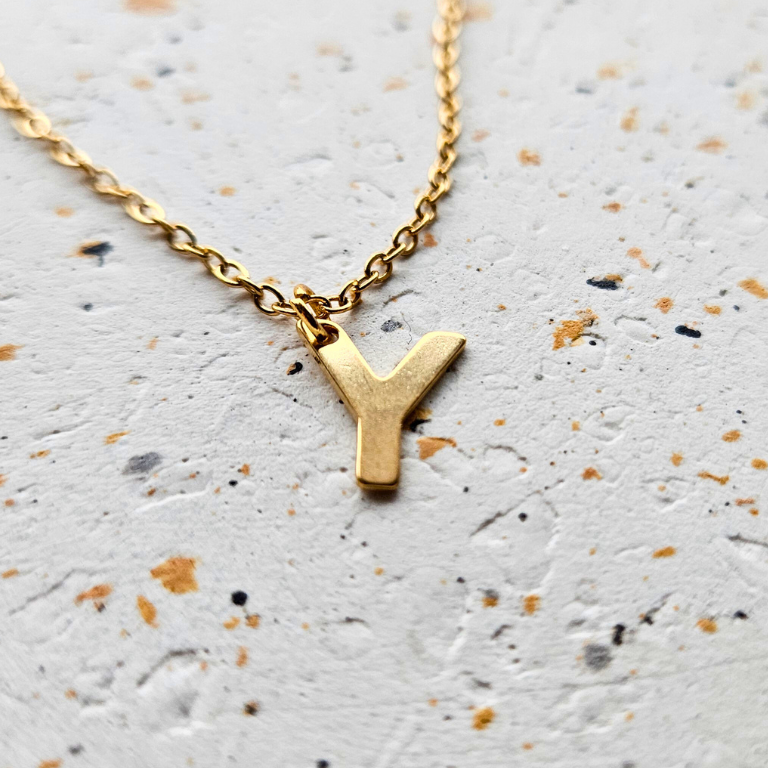 Ketting initiaal goud