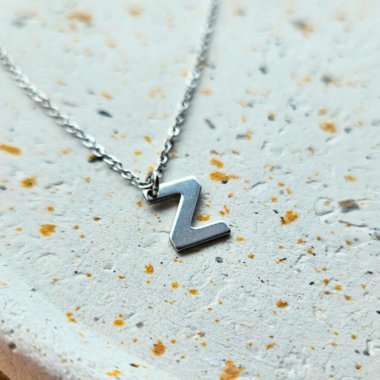 Ketting initiaal zilver