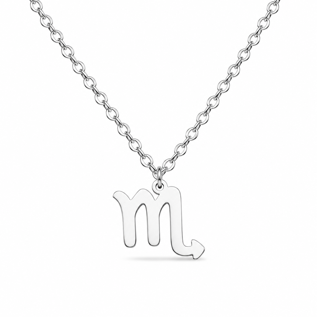 Ketting gemaakt van stainless steel met sterrenbeeld schorpioen
