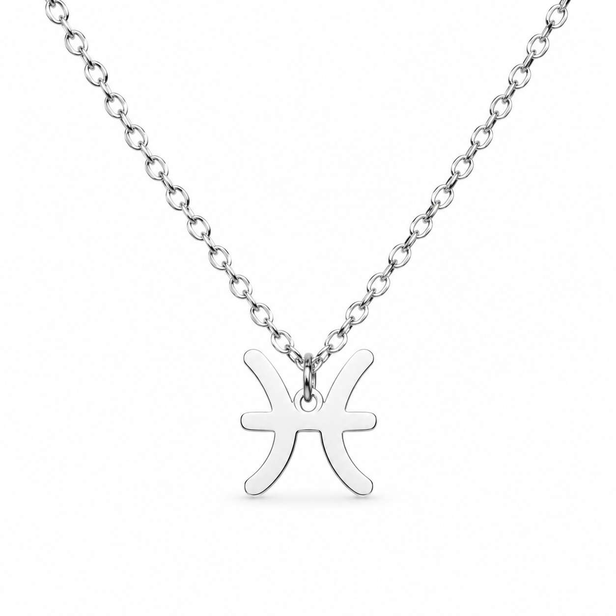 Ketting gemaakt van stainless steel met sterrenbeeld vissen