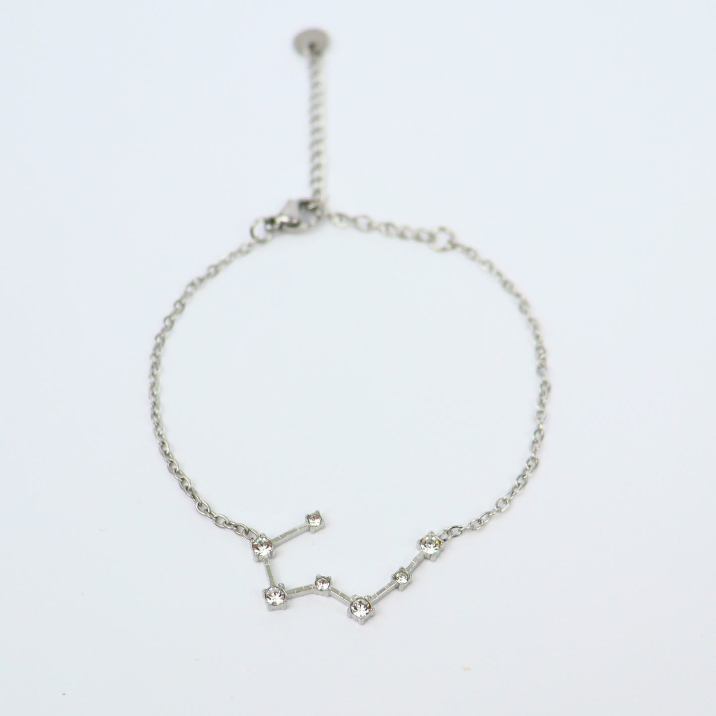Zodiac sign bracelet cancer silver