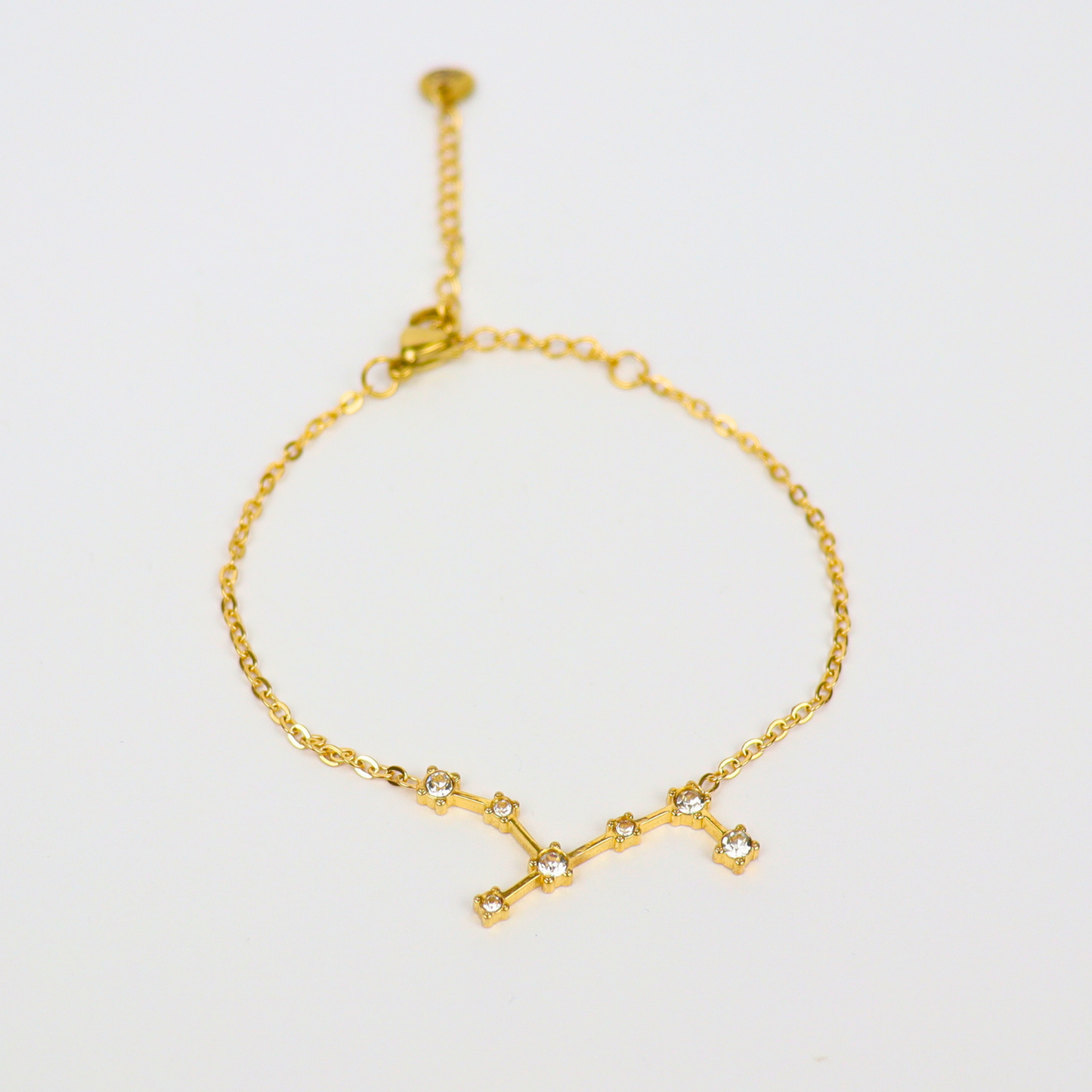 Zodiac sign bracelet Virgo gold