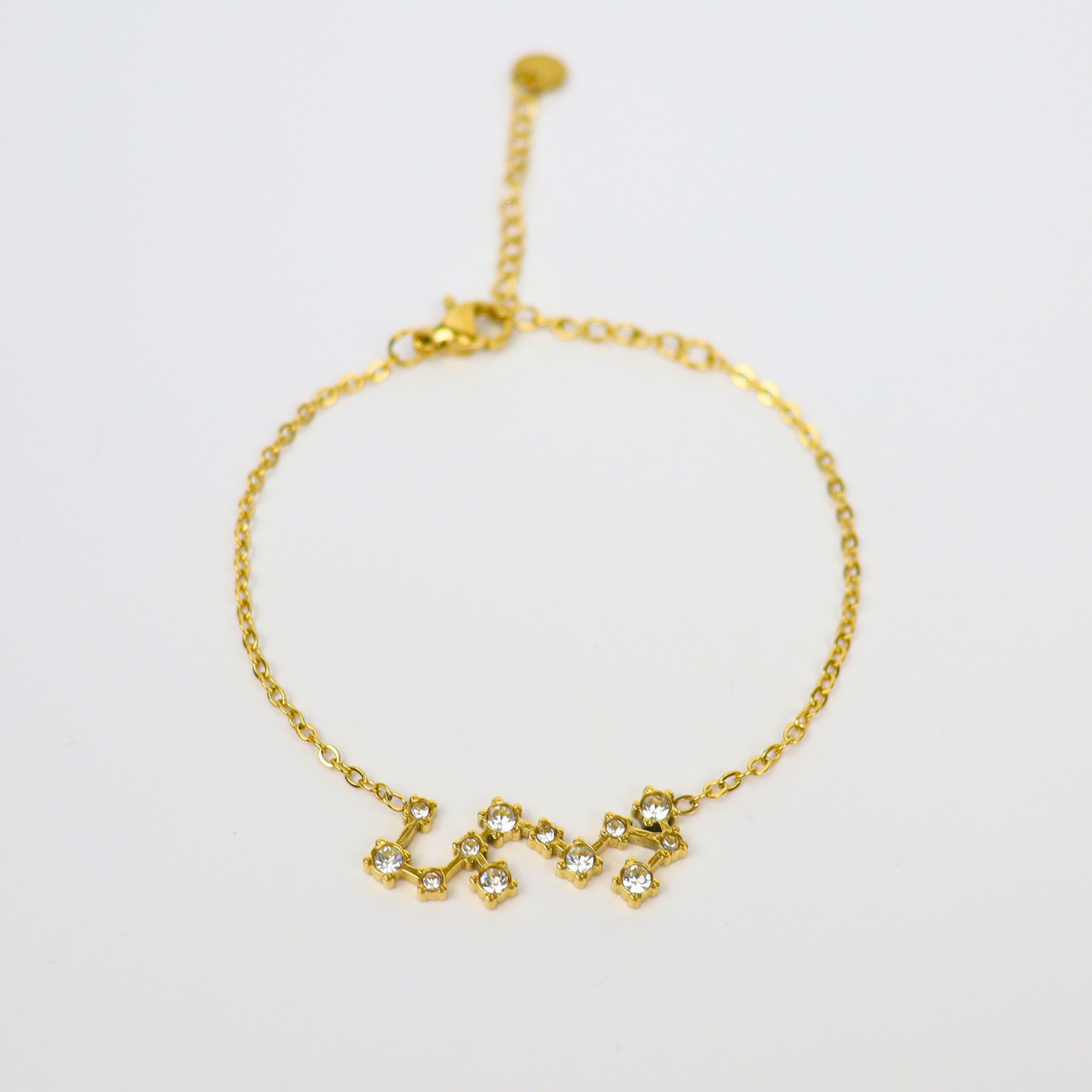 Zodiac sign bracelet Scorpio gold