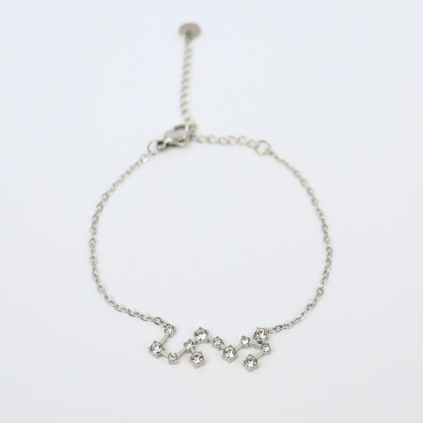 Zodiac sign bracelet Scorpio silver