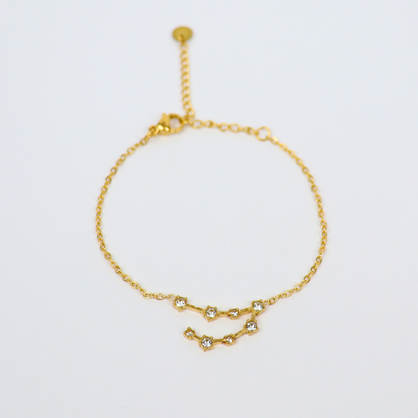 Capricorn zodiac sign bracelet gold