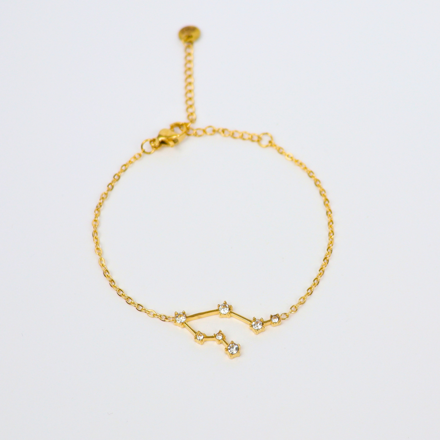 Zodiac sign bracelet Gemini gold