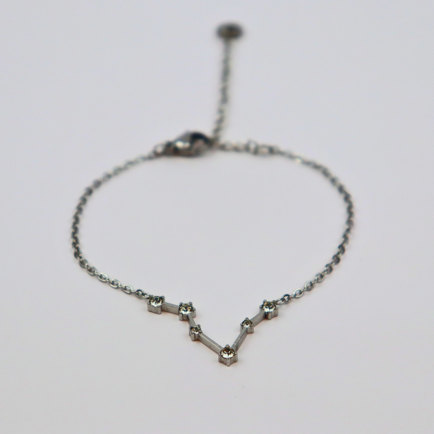 Sterrenbeeld armband vissen zilver