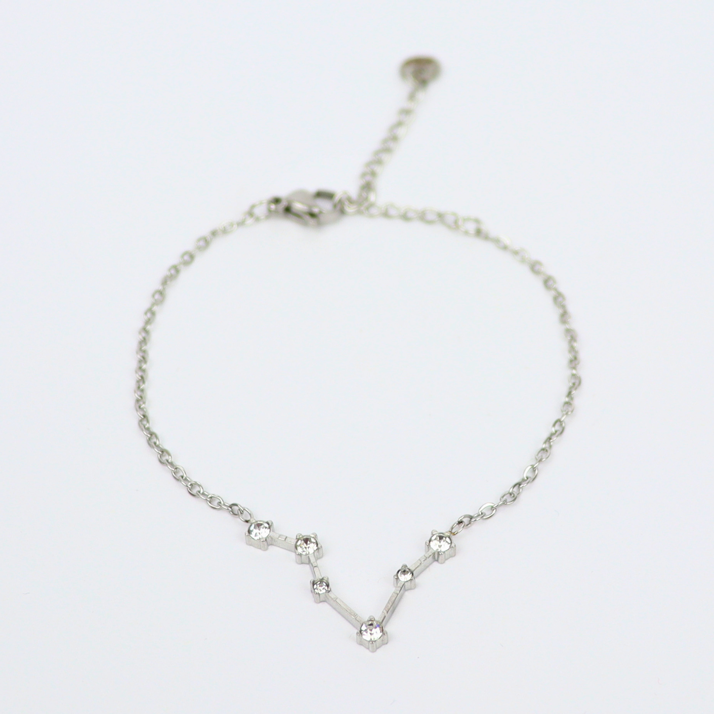 Zodiac sign bracelet Pisces silver