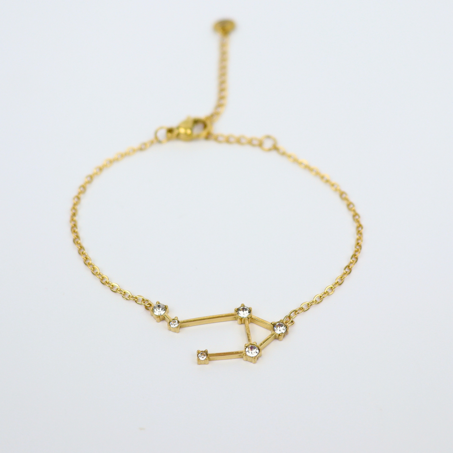 Zodiac sign bracelet Libra gold