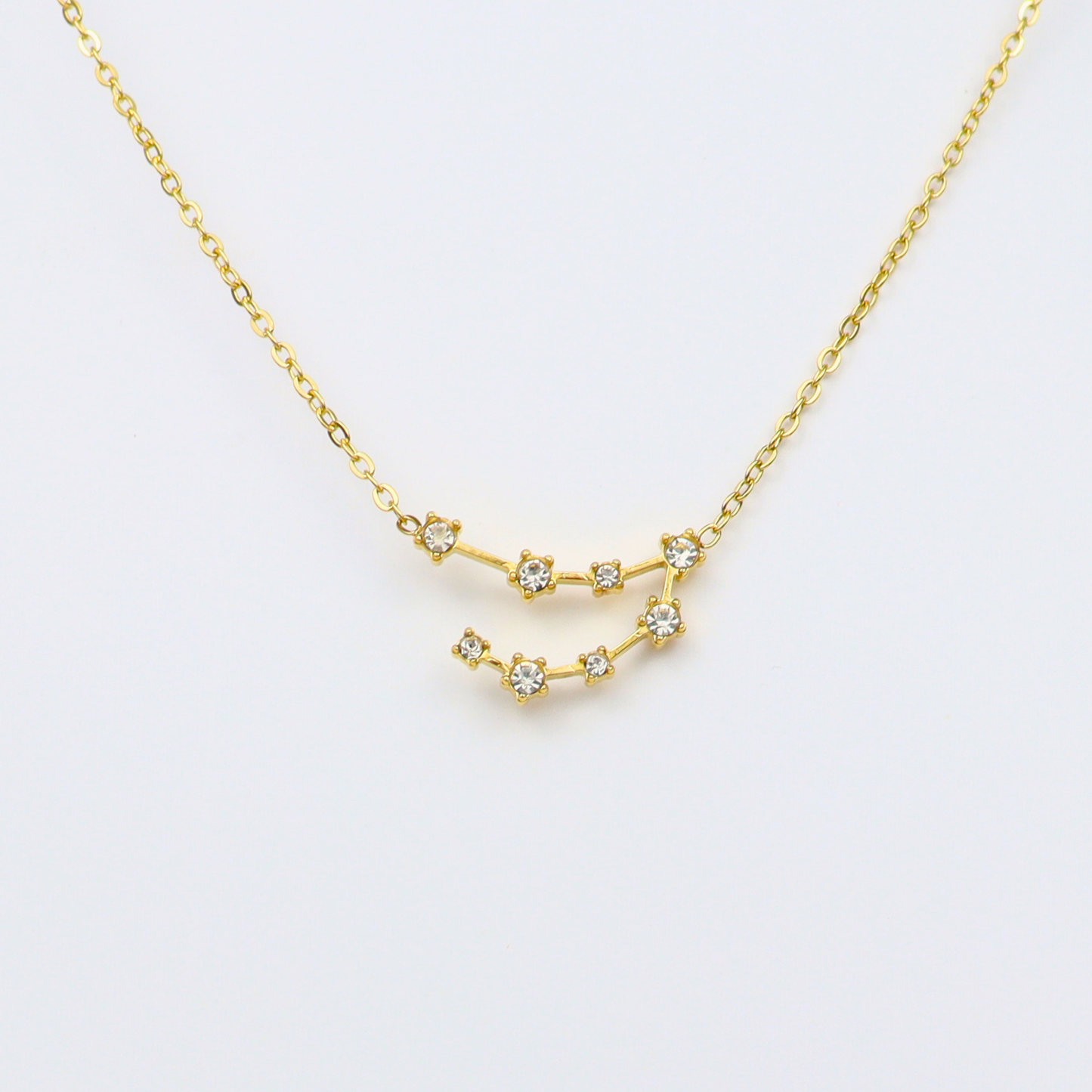 Ketting van goldplated stainless steel met sterrenbeeld steenbok