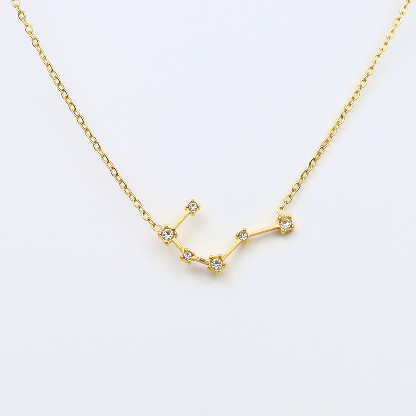 Ketting van goldplated stainless steel met sterrenbeeld stier