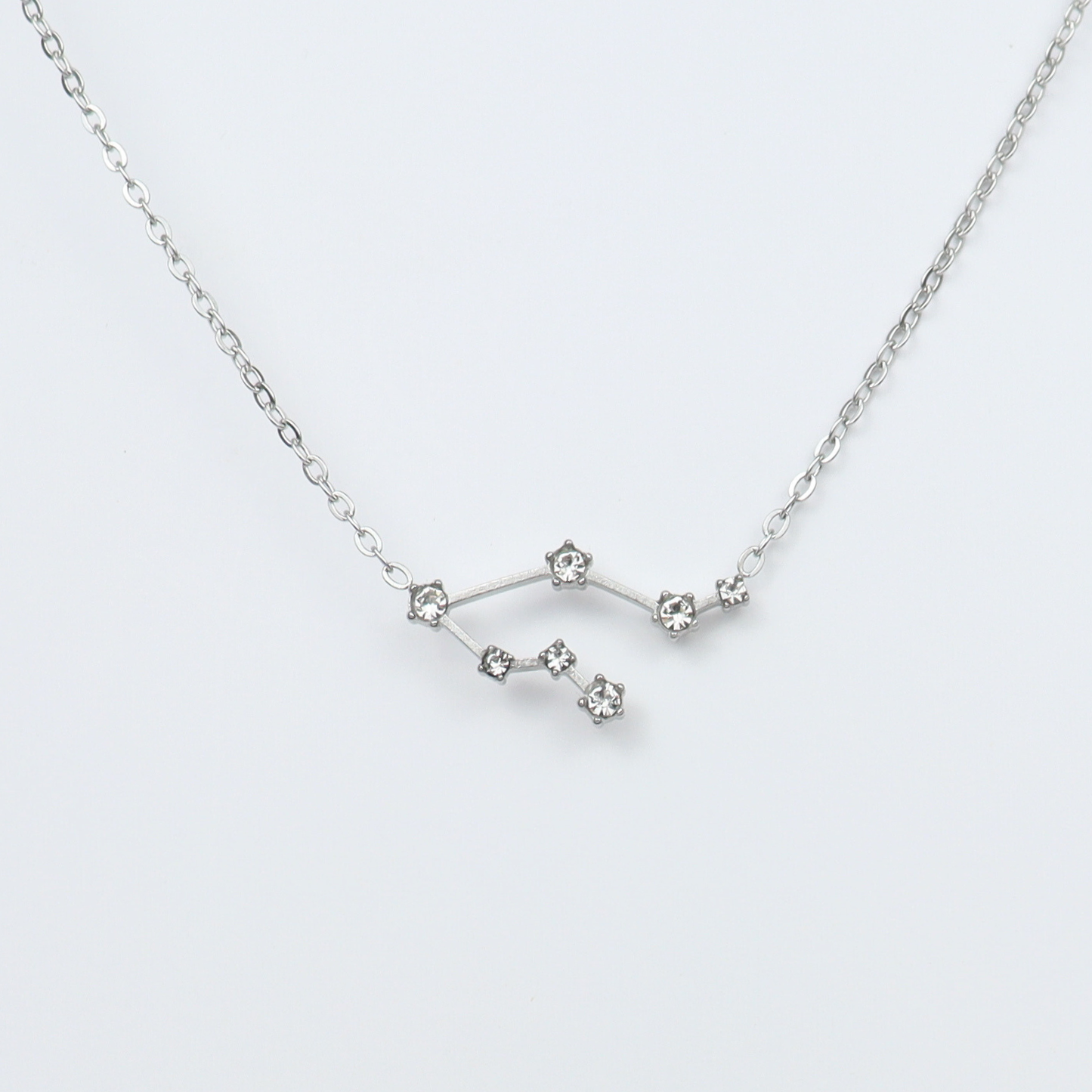 Ketting gemaakt van stainless steel met sterrenbeeld tweelingen
