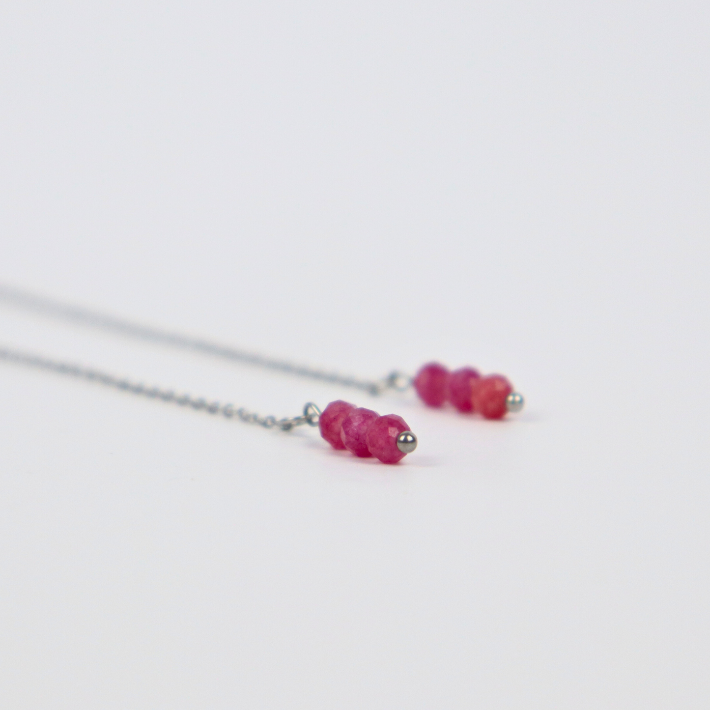 Ohrhänger aus Turmalin und Silber