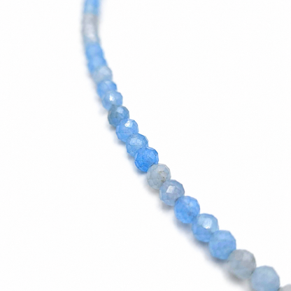 Silver aquamarine necklace