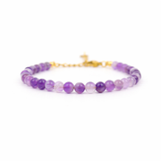Armband amethist goud