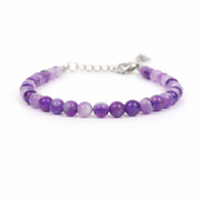 Armband amethist zilver