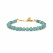 Armband aquamarijn goud