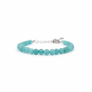 Armband aquamarijn zilver