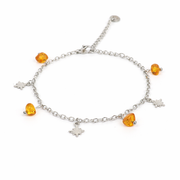 Bracelet amber silver