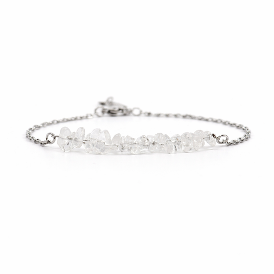 Bracelet rock crystal silver