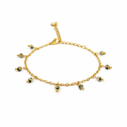 Dalmatian Jasper Bracelet Gold