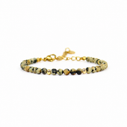 Dalmatian Jasper Bracelet Gold